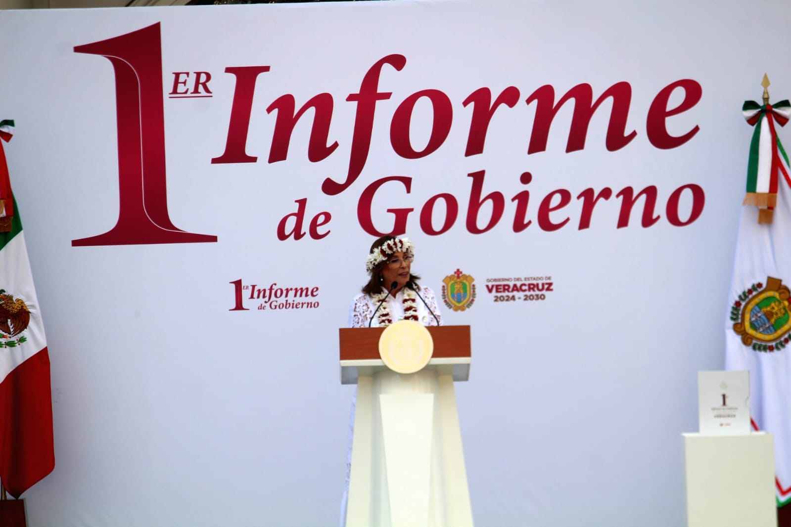 Así fue el primer informe de gobierno de Nahle en Veracruz