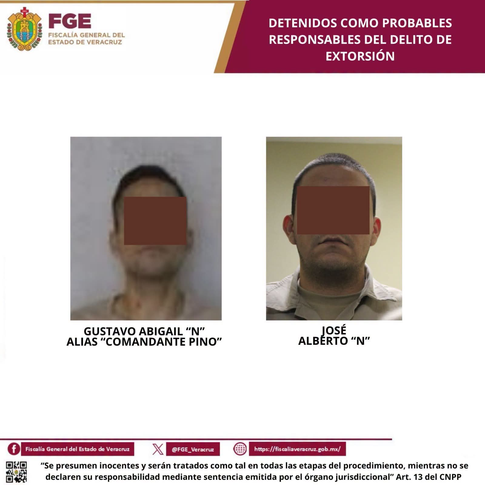 Detienen en Córdoba a “El Pino” por extorsión y a otro sujeto