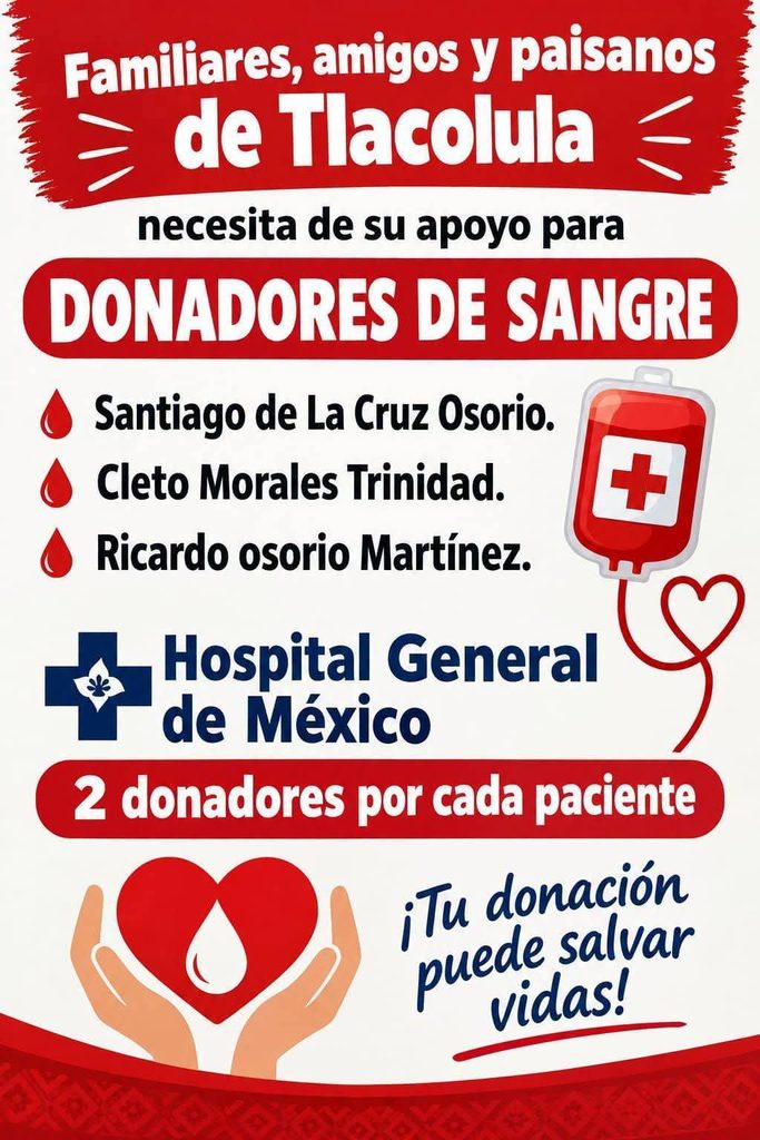 Familiares de pacientes internados en diversos hospitales por oler guano de murciélago piden unidades de sangre para apoyar a los trabajadores afectados