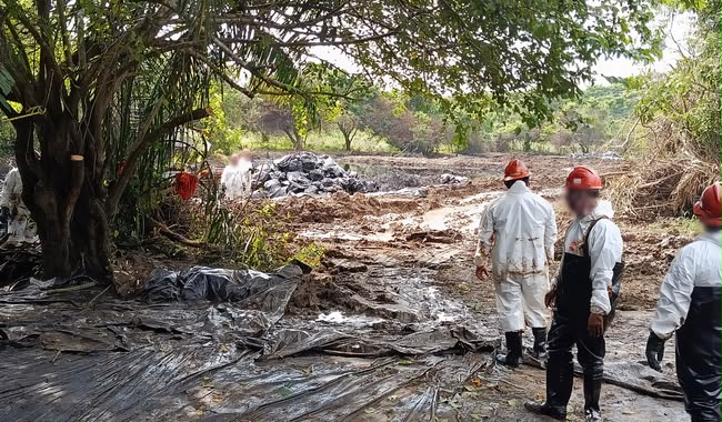 Clausuran planta de sal de PMV Minera tras derrame en el río Chacalapa