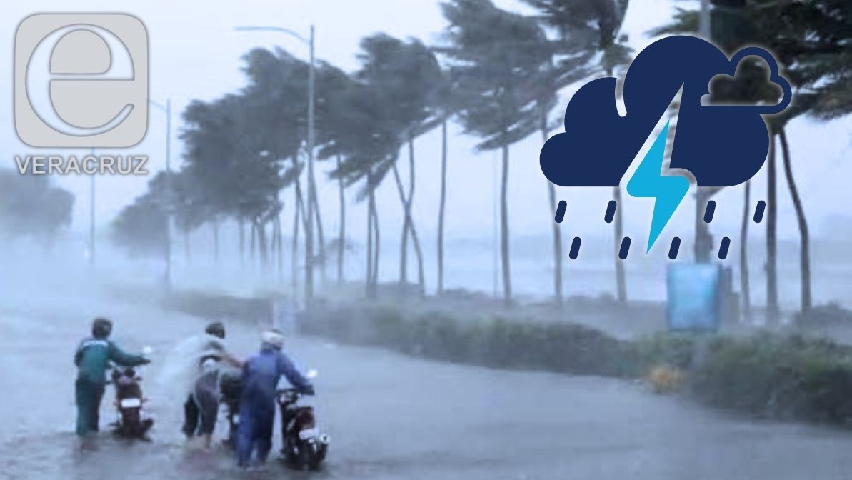 Frente Frío 1 aumentará lluvias y tormentas en Veracruz este viernes
