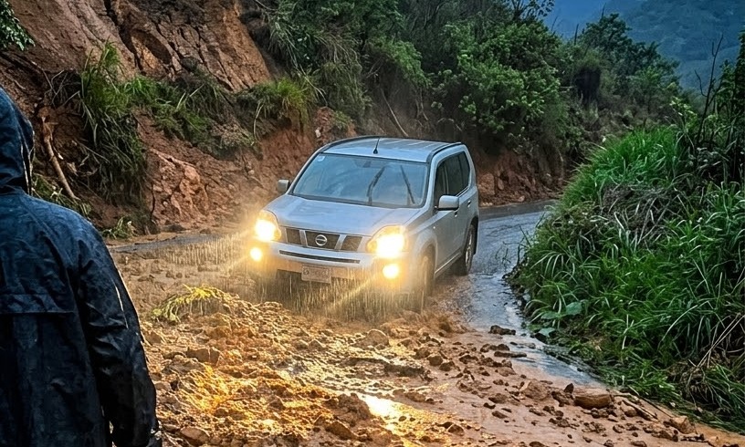 ¡Alerta vial! Lluvias provocan derrumbes en Zongolica y Coscomatepec
