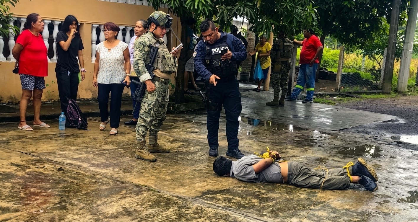 Vecinos detienen a hombre que agredió a alumna del Conalep en Veracruz