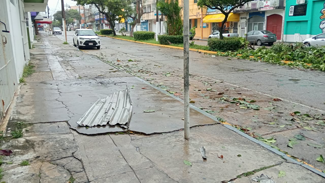 Villas de la Rivera, única colonia con viviendas inundadas en Coatzacoalcos