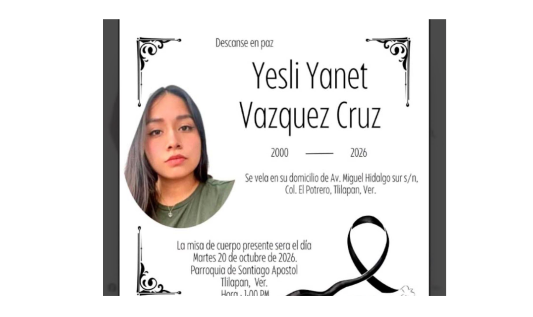 Tras seis semanas de espera, repatrian cuerpo de Yesli Yanet a Tlilapan, Veracruz