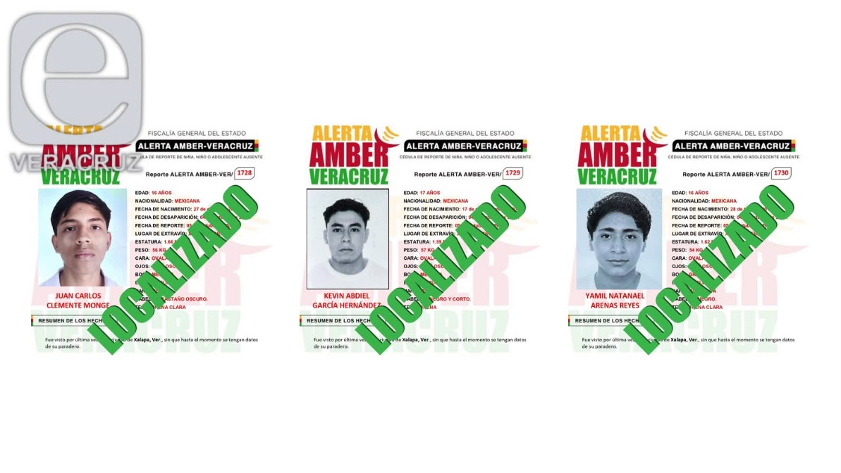 Tres adolescentes desaparecidos en Xalapa son localizados con vida