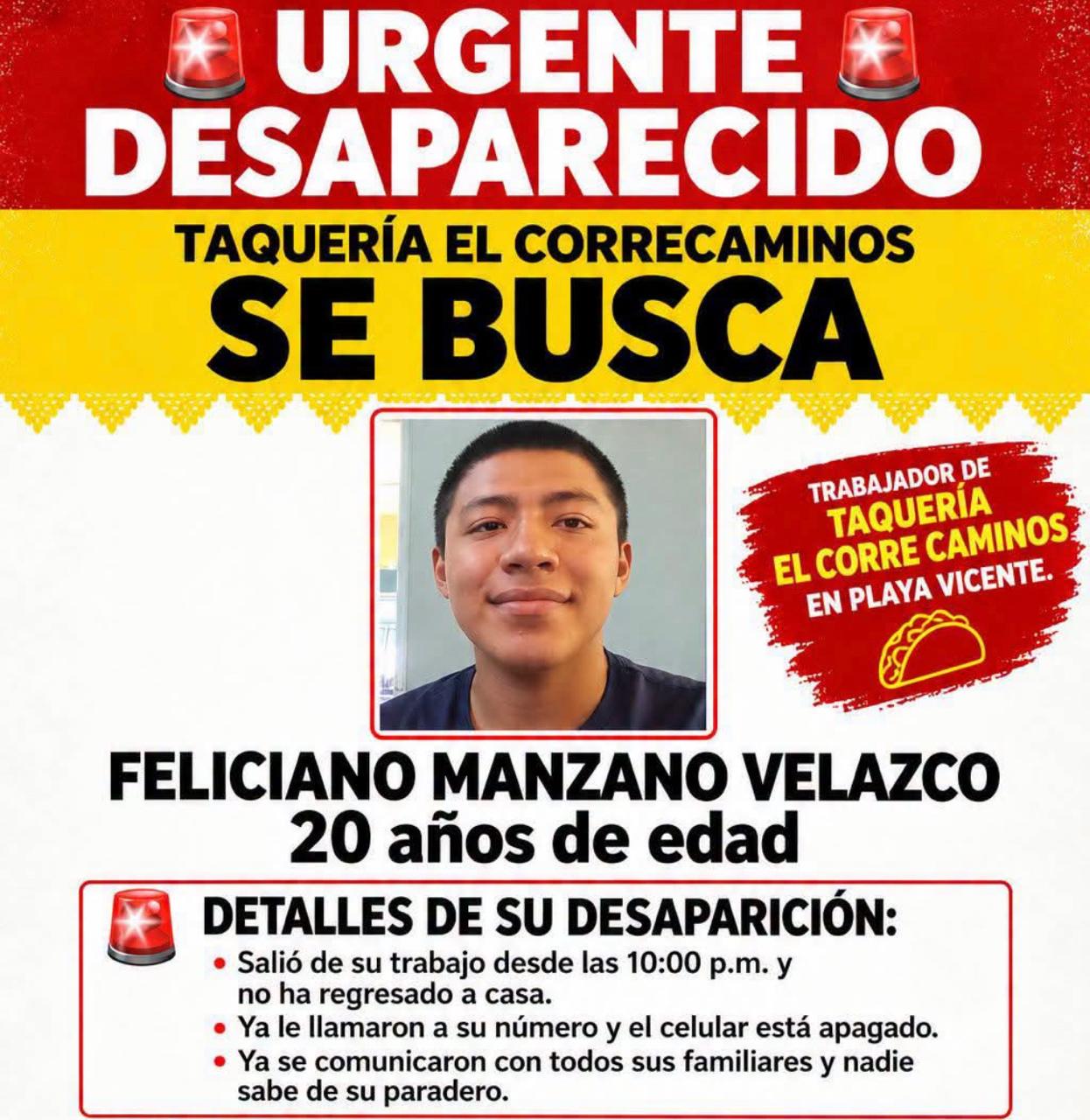 Taquero habría asesinado a empleado por presuntamente abusar de menor en Playa Vicente