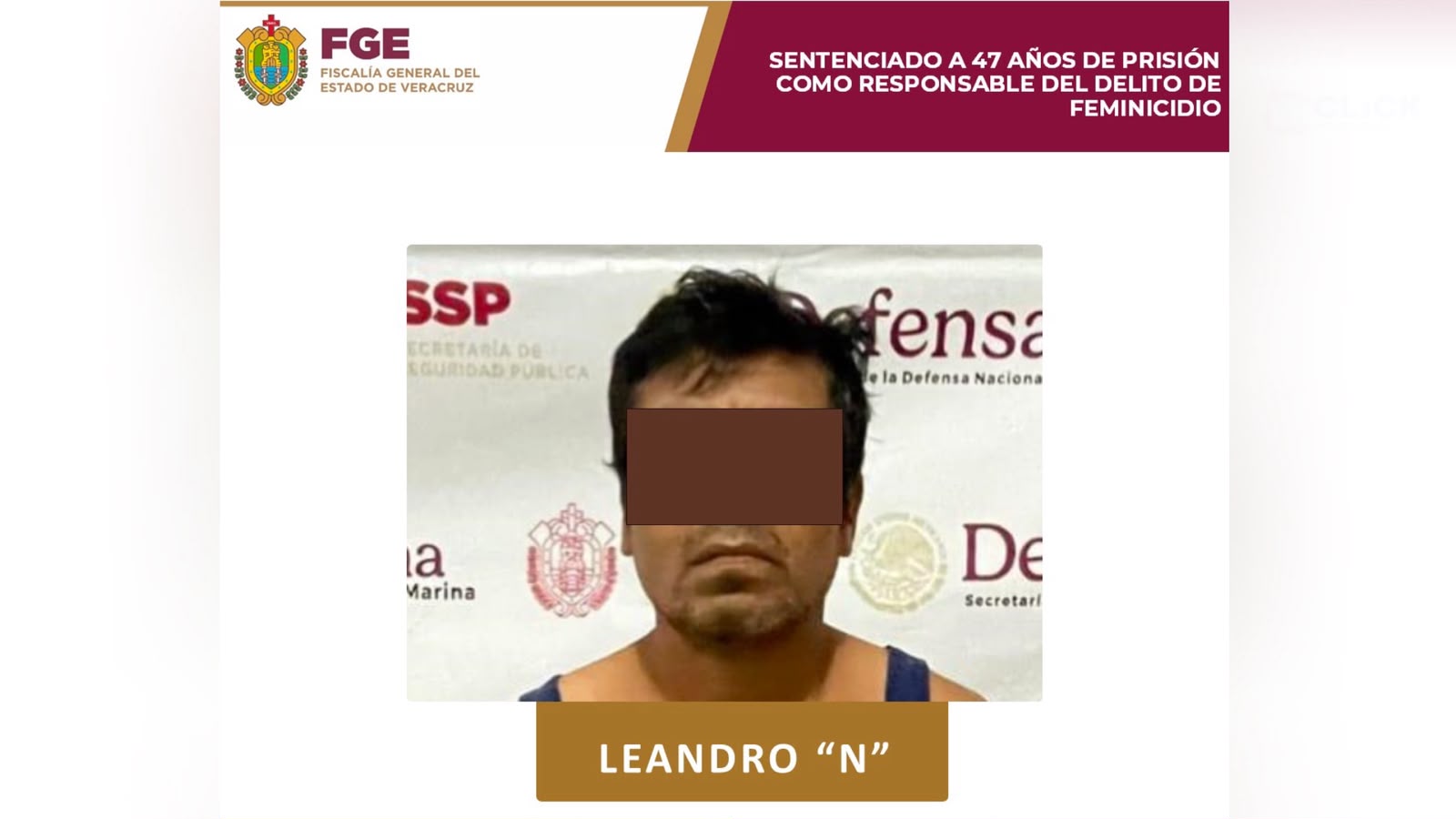 Condenan a 47 años a Leandro “N” por feminicidio de Silvia en San Andrés Tuxtla