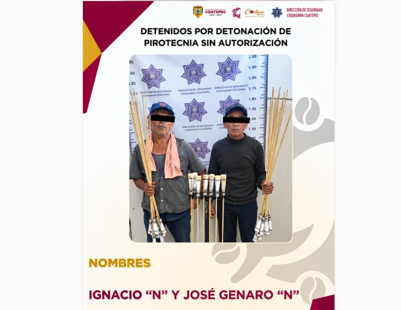 Coatepec aplica por primera vez sanción por detonar pirotecnia sin permiso