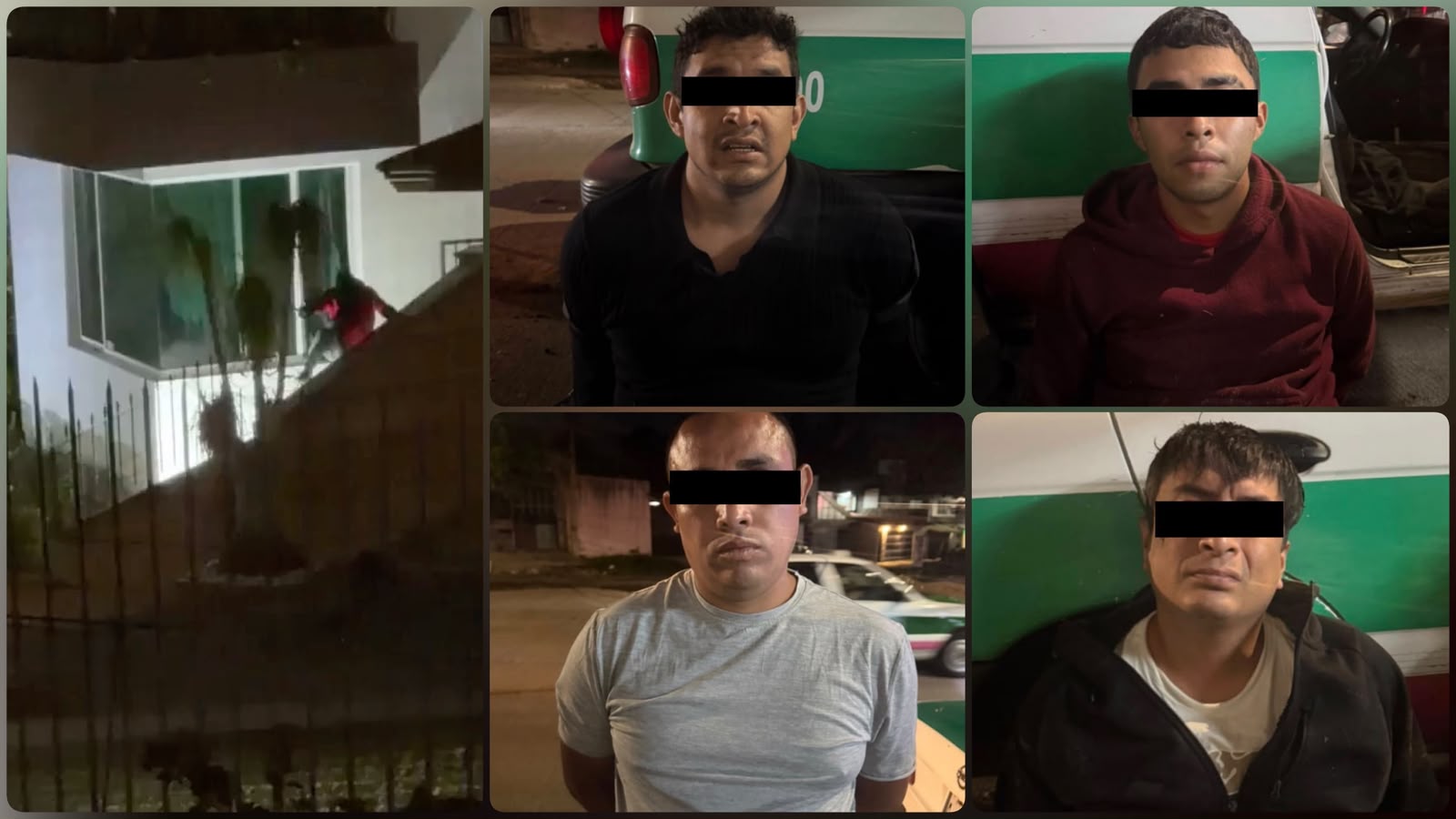 Detienen en Xalapa a cuatro sujetos ligados a robos en Las Ánimas; llevaban droga